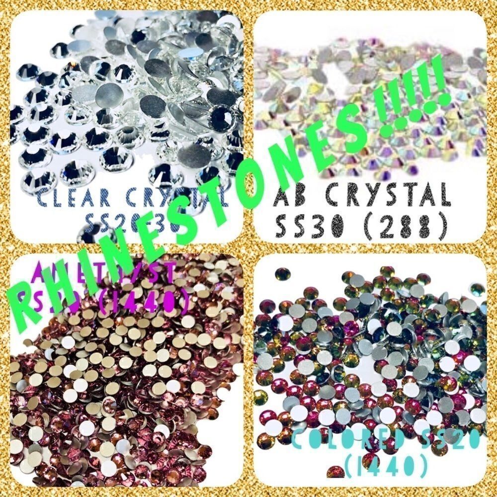 Genuine Crystal Rhinestones  SS20  SS30 Crystal AB  Bohemian Bead Factory